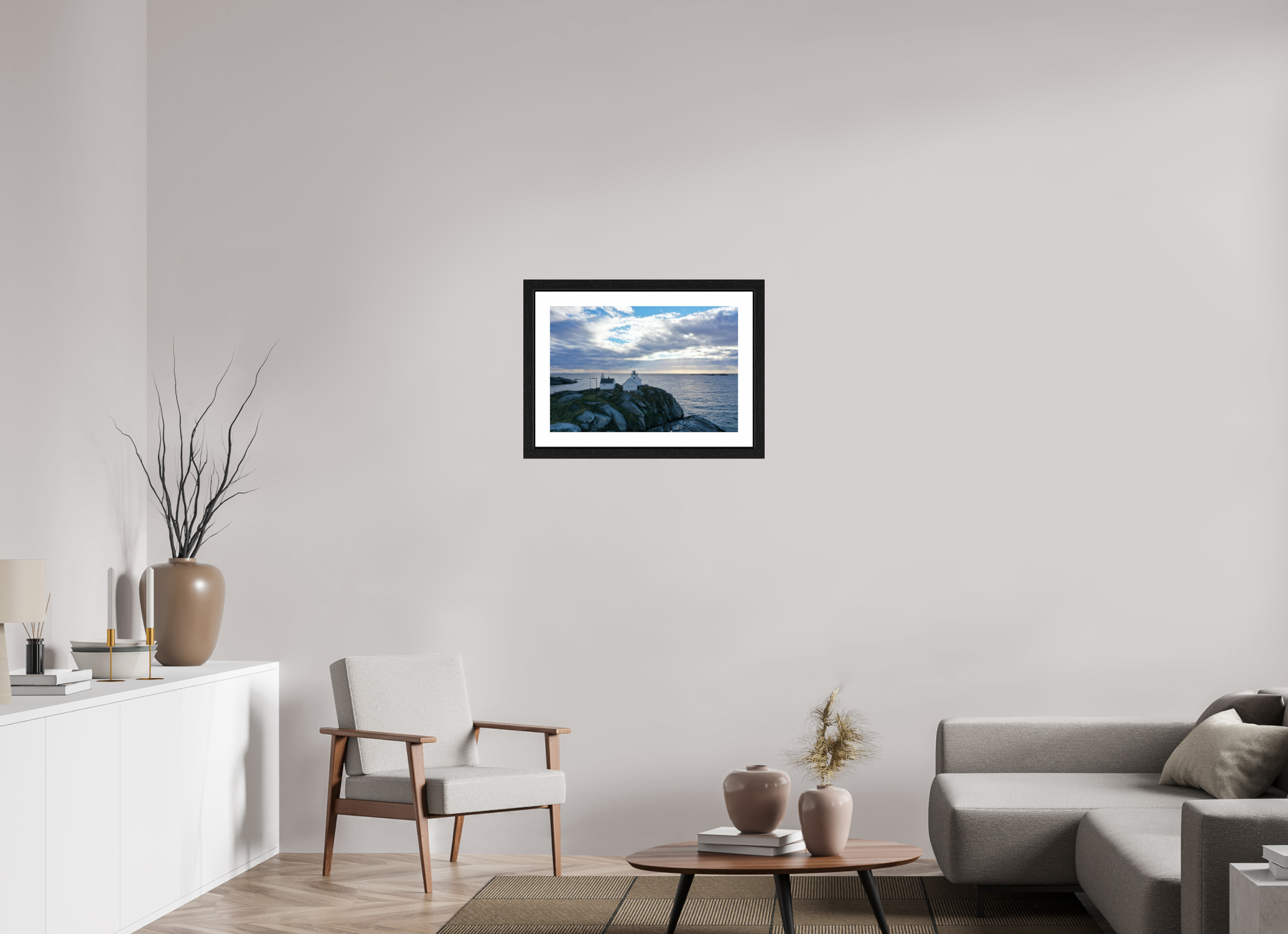 60 x 40 cm, Holzrahmen View from the Rock
