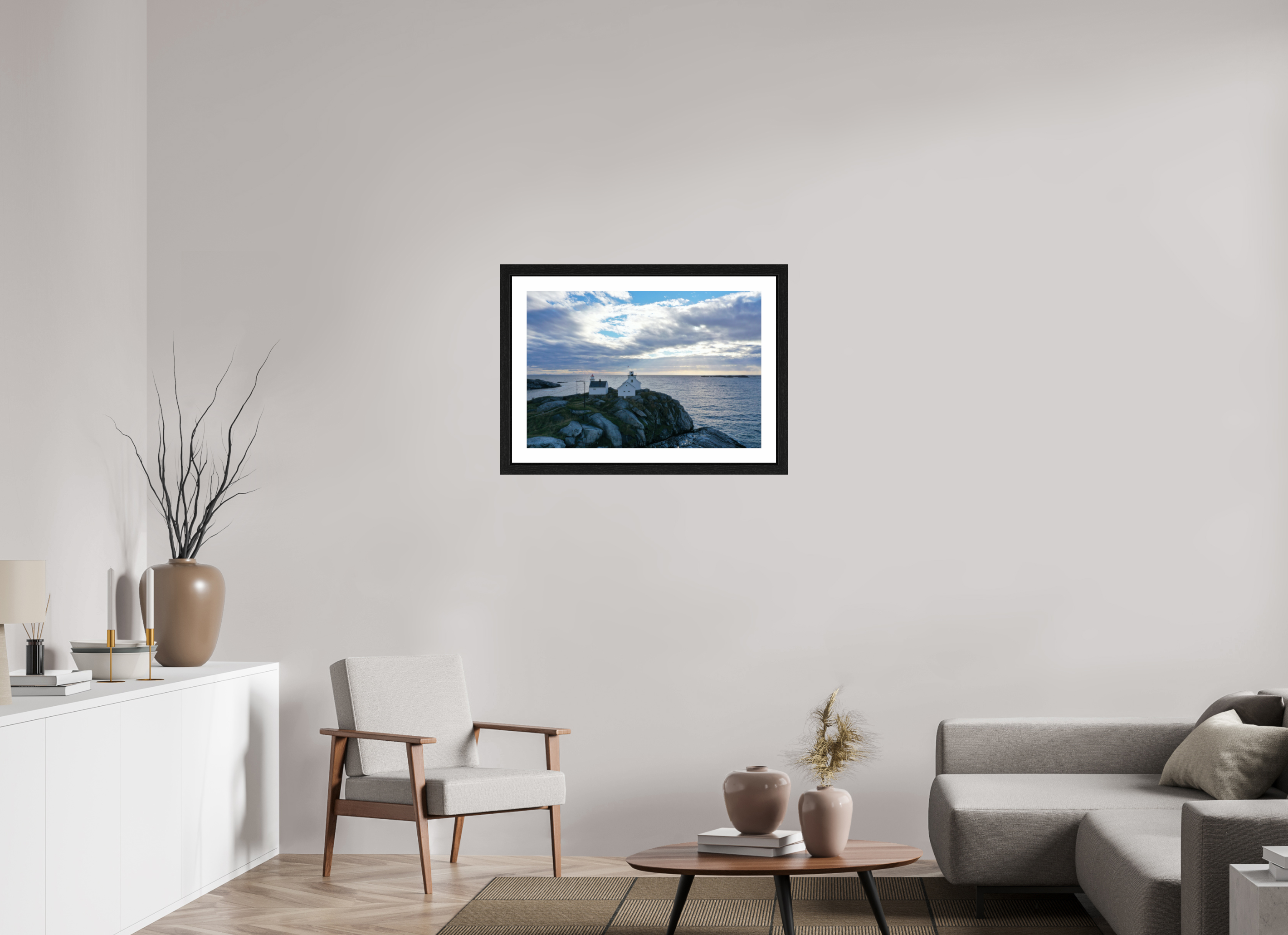 75 x 50 cm, Holzrahmen View from the Rock