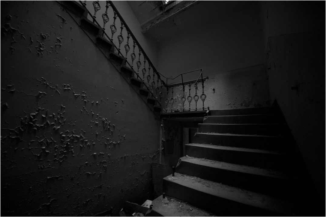 Main image The dark stairway
