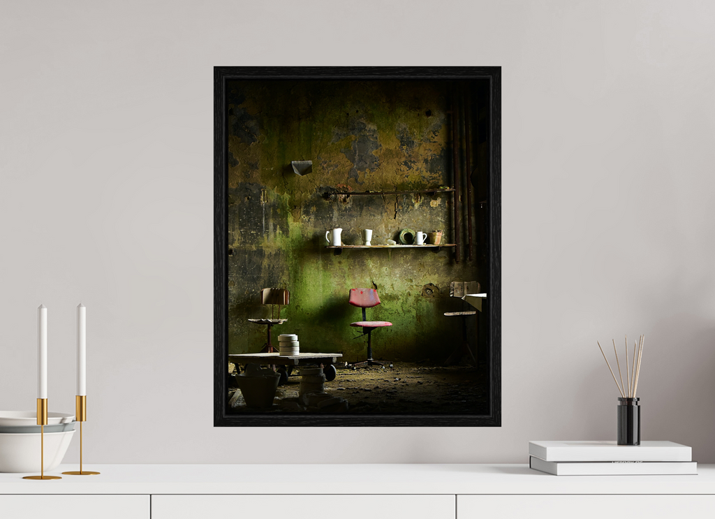 40 x 51,2 cm, Floater Frame Der Grüne Salon